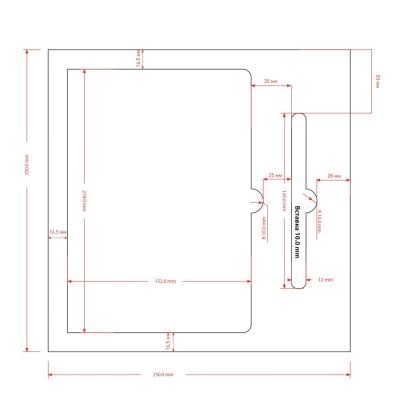 ПОДАРОЧНАЯ КОРОБКА ПОД ЕЖЕДНЕВНИК+РУЧКА, ЧЕРНАЯ, 260*260 мм, черный ложемент