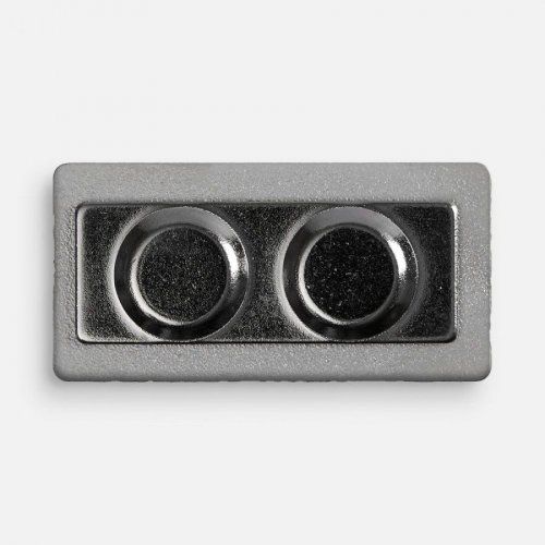 Значок Magnet Matto, серебристый глянцевый
