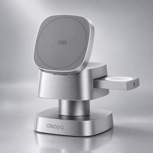 Беспроводное ЗУ 3 в 1, Qi2.2 25W Glow Ligh