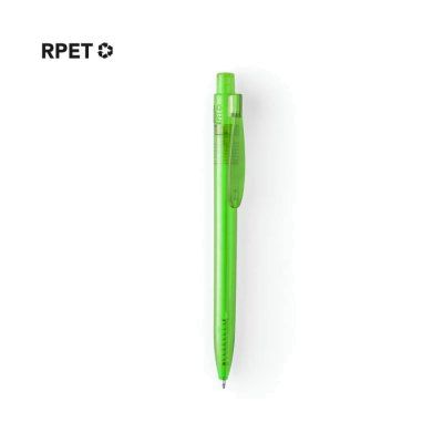 Ручка шариковая HISPAR, RPET пластик, зеленый