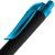 Ручка шариковая Prodir QS01 PRT-T Soft Touch, черная с голубым Ручка шариковая Prodir QS01 PRT-T Soft Touch, черная с голубым