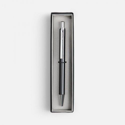 Ручка шариковая Arvent Glossy в футляре, черная