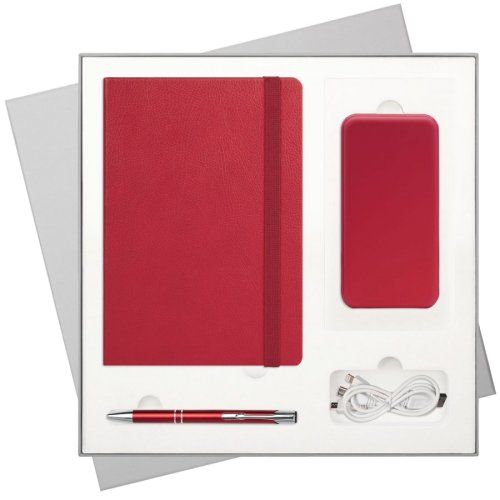 Подарочный набор Marseille BtoBook/Alpha Neo/Grand PB (Ежедневник недат А5, Ручка, Power Bank)