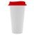 Стакан с крышкой Color Cap White, белый с красным Стакан с крышкой Color Cap White, белый с красным