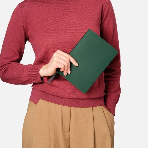 Ежедневник Латте софт-тач (Latte soft touch) недатированный, зеленый