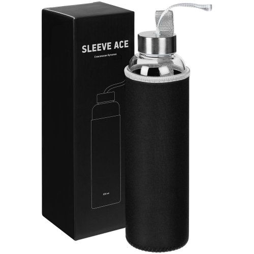 Бутылка для воды Sleeve Ace, черная