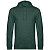 Толстовка с капюшоном унисекс Hoodie, темно-зеленый меланж
