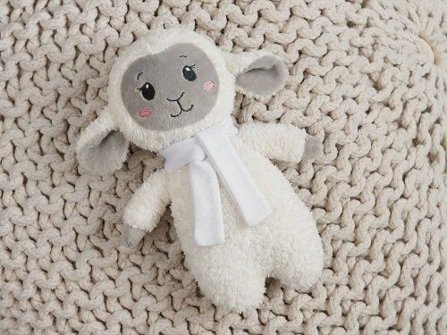Мягкая игрушка Beastie Toys, овечка с белым шарфом