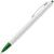Ручка шариковая Tick, белая с зеленым