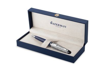 Шариковая ручка Waterman Expert22 SE deluxe Blue CT, стержень: M, цвет: Blue, в подарочной упаковке.