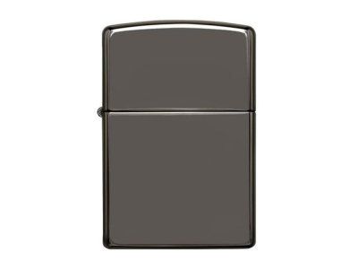 Зажигалка ZIPPO Classic с покрытием Black Ice, латунь/сталь, чёрная, глянцевая, 38x13x57 мм