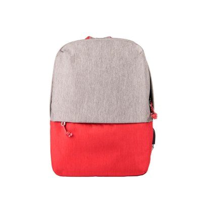 Рюкзак "Beam mini", серый/красный, 38х26х8 см, ткань верха: 100% полиамид, под-ка: 100% полиэстер