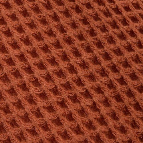 Плед вафельный Elenglect, оранжевый