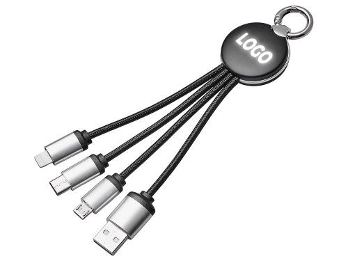 Зарядный кабель 3-в-1 с подсветкой лого Ion mini