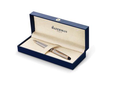 Шариковая ручка Waterman Expert 3, цвет: Stainless Steel GT, стержень: Mblue
