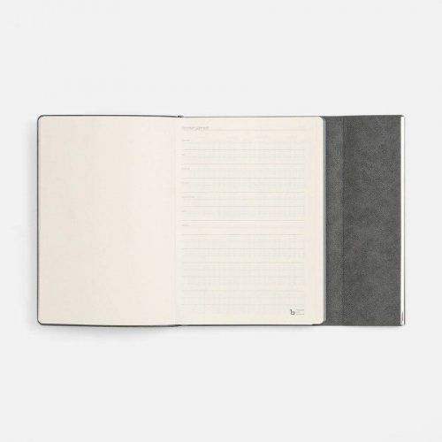 Ежедневник Petrus Flap, недатированный, серый