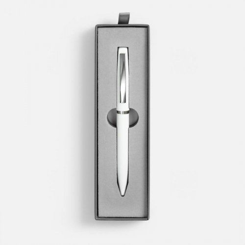 Ручка шариковая Bolt Soft Touch в футляре, белая