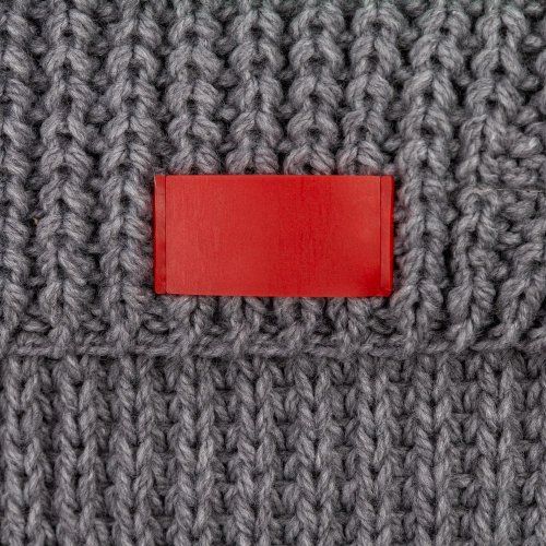 Лейбл из ПВХ Dzeta, XS, красный