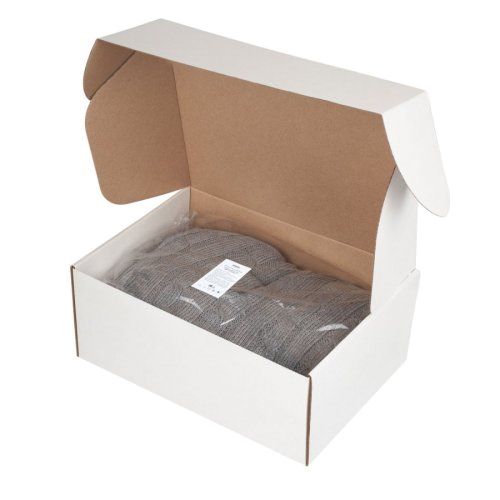 Плед Fado вязаный, 160*90 см, серый в подарочной коробке