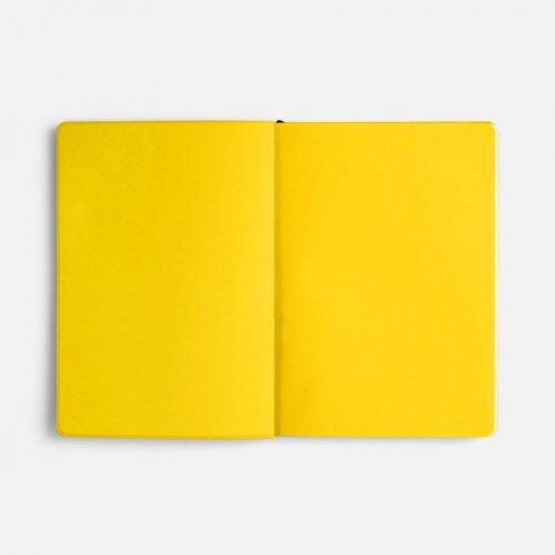 Ежедневник Doppio, недатированный, черный с желтым