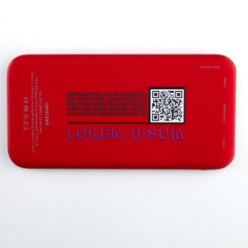 Аккумулятор Uniscend All Day Type-C 10000 мАч, красный