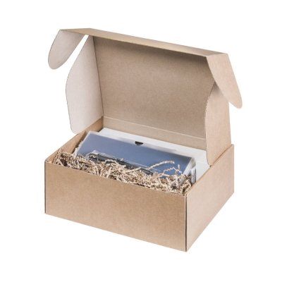 Подарочный набор Portobello черный-2 в малой универсальной подарочной коробке (Термокружка, Ежедневник недат А5, Power Bank, Ручка)