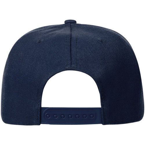 Бейсболка Snapback с прямым козырьком, темно-синяя