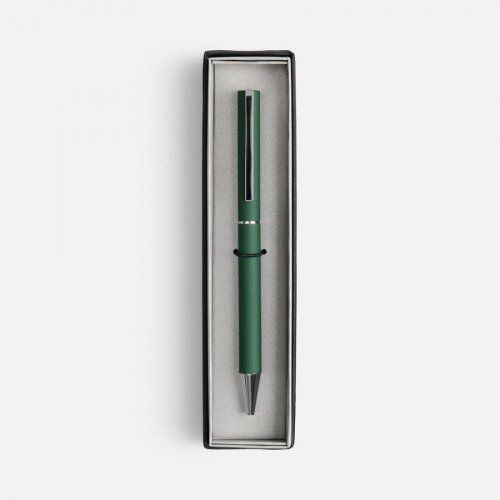 Ручка шариковая Blade Soft Touch в футляре, зеленая