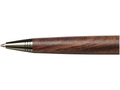 Шариковая ручка с деревянным корпусом Loure, черный/коричневый