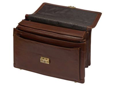 Портфель Кредо из натуральной кожи с отделением для ноутбука S.Babila