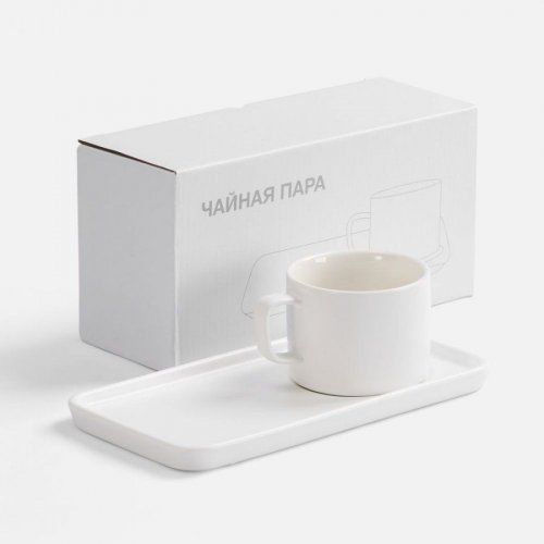 Чайная пара Dolcero, белая