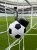 Складная бутылка для воды Football Flex, белая с черным Складная бутылка для воды Football Flex, белая с черным