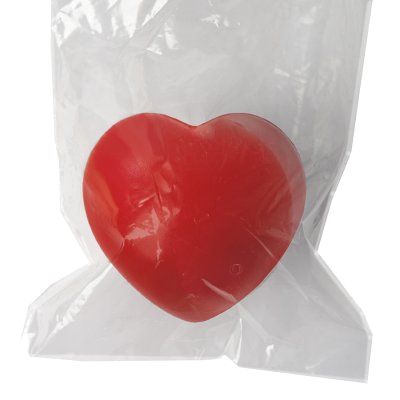 Антистресс  "Сердце"; красный; 7,6х7х5,4 см; вспененный каучук;