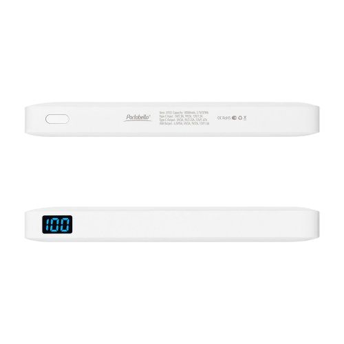 Внешний аккумулятор с подсветкой Анкор Плюс PD (Ancor PD Plus) 10000 mAh, белый