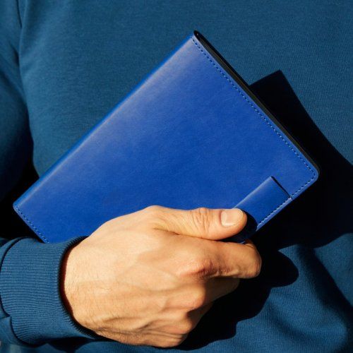 Ежедневник Portobello Trend, In Color Latte Ultramarine, недатированный, ярко-синий/серебро