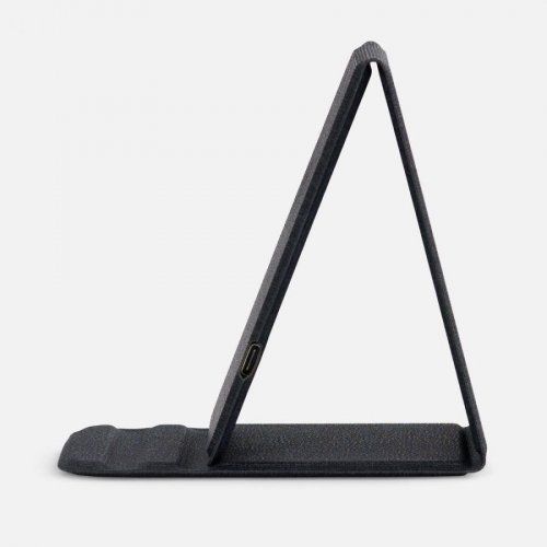 Подставка для смартфона с беспроводной зарядкой Kickstand, серая