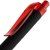 Ручка шариковая Prodir QS01 PRT-T Soft Touch, черная с красным Ручка шариковая Prodir QS01 PRT-T Soft Touch, черная с красным