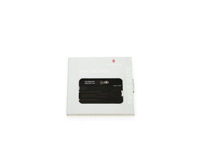 Швейцарская карточка VICTORINOX SwissCard Classic, 10 функций, полупрозрачная чёрная