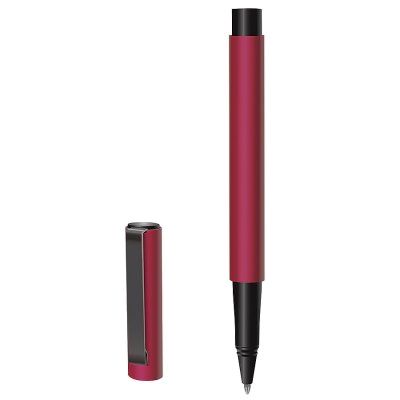 OVAL, ручка-роллер, красный/черный, металл