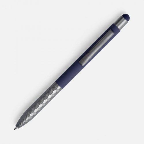 Ручка шариковая Digit Soft Touch со стилусом, синяя