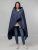 Плед-пончо для пикника SnapCoat, синий Плед-пончо для пикника SnapCoat, синий