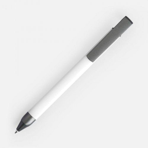 Ручка шариковая Standic Soft Touch с подставкой для телефона, белая