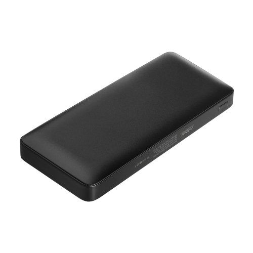 Внешний аккумулятор с цветной подсветкой Анкор Макс Плюс PD (Ancor PD Max Plus) 10000 mAh, черный