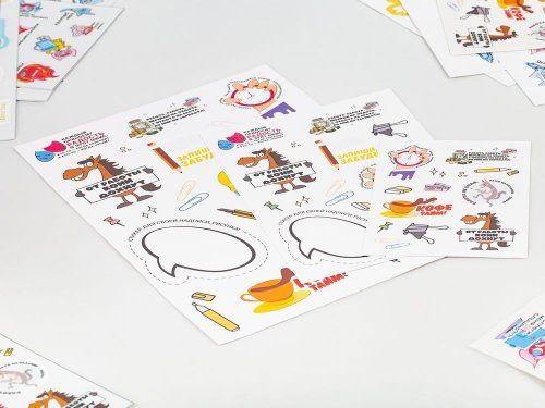 Наклейки ПВХ Sticker Pack на заказ, S