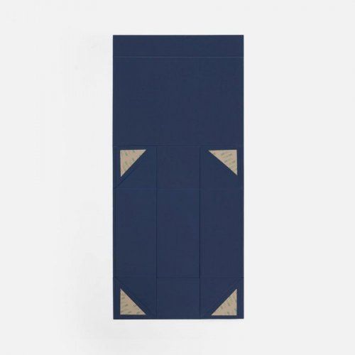 Коробка складная Quadra Fold, темно-синяя