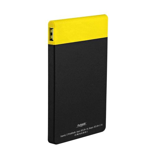 Внешний аккумулятор, Aurora PB, 4600  mAh, черный/желтый, подарочная упаковка