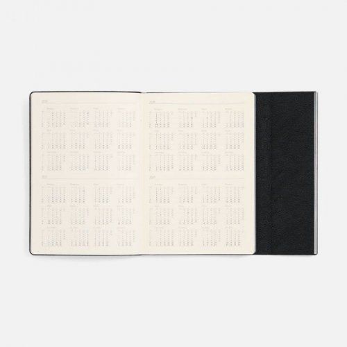 Ежедневник Petrus Flap, недатированный, черный