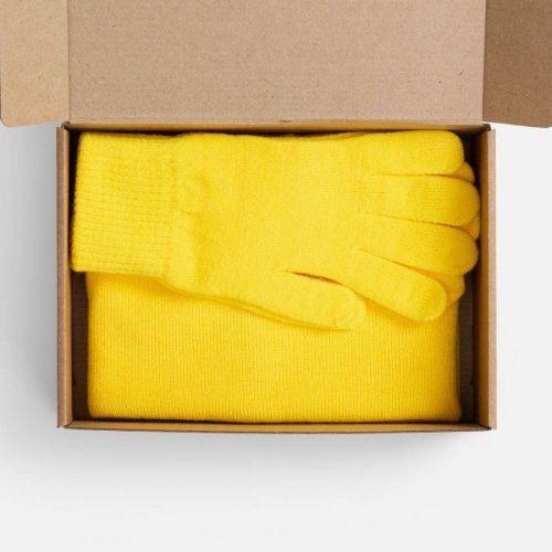 Набор Knit Warm, желтый