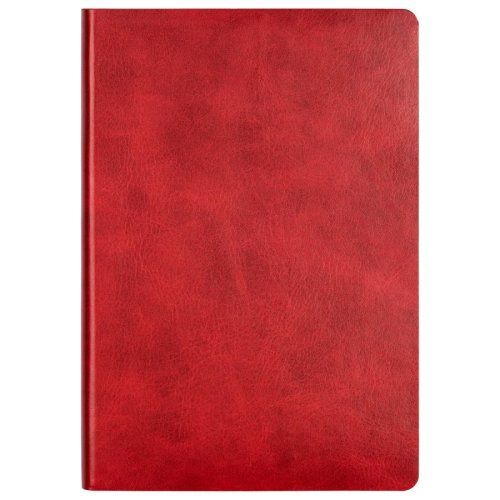 Ежедневник Atlas недатированный, красный, срез-фольга/красный