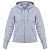 Толстовка женская Hooded Full Zip серый меланж